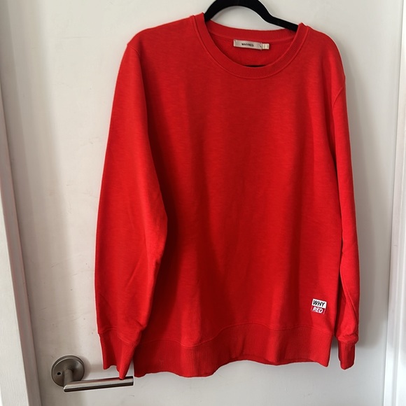WHYRED Red MURRY STRUCTURE Sweatshirt - Picture 3 of 4